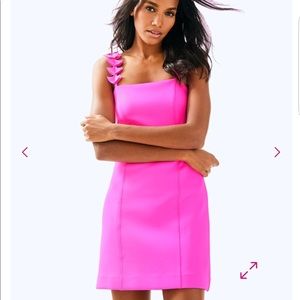 Lilly Pulitzer pink dress.